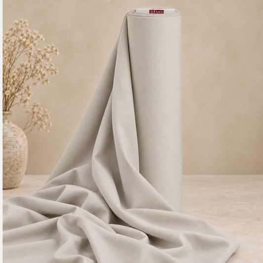 Deco Milano Taş 213036 düz renk 62 tel poplin kumaş, dikey rulo ve dökümlü kumaş görünümü